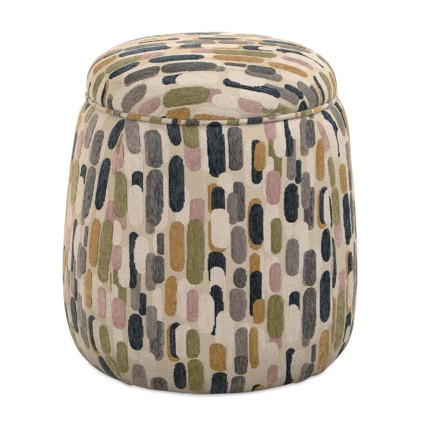 Luxury Upholstered Modern Fabric Storage Ottoman European Style for Villa