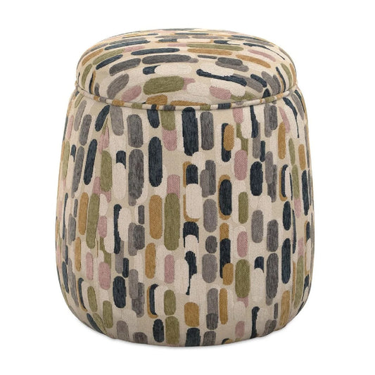Luxury Upholstered Modern Fabric Storage Ottoman European Style for Villa