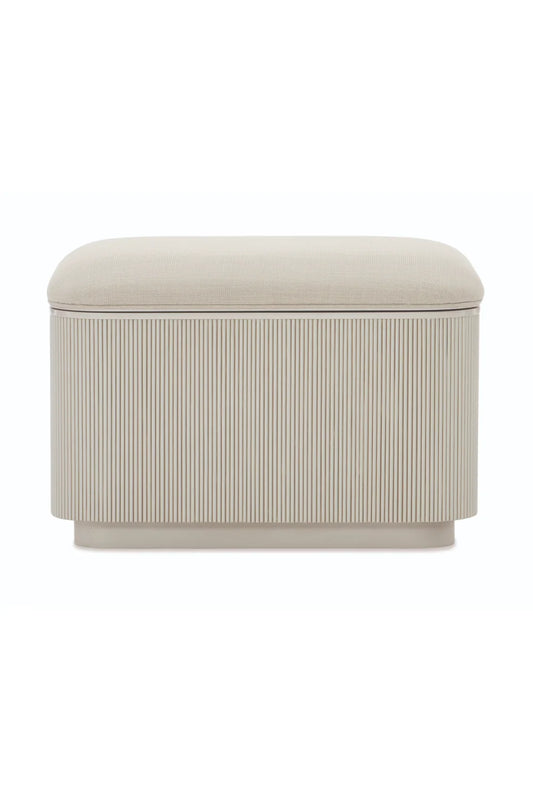 Luxury Upholstered Modern Fabric Storage Ottoman European Style for Villa