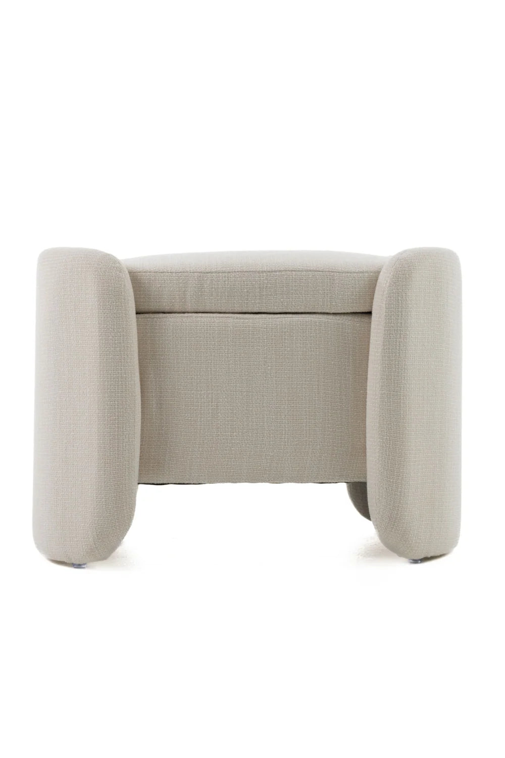 Luxury Upholstered Modern Fabric Storage Ottoman European Style for Villa