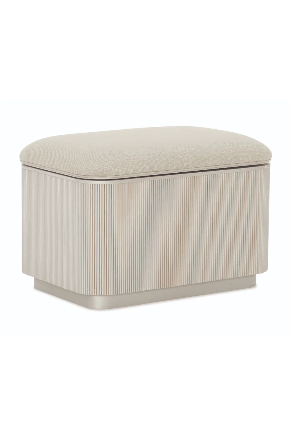 Luxury Upholstered Modern Fabric Storage Ottoman European Style for Villa