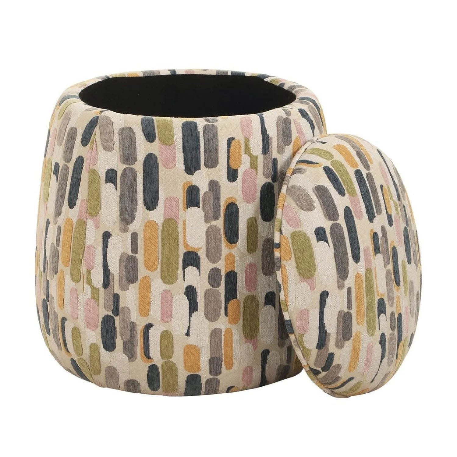 Luxury Upholstered Modern Fabric Storage Ottoman European Style for Villa