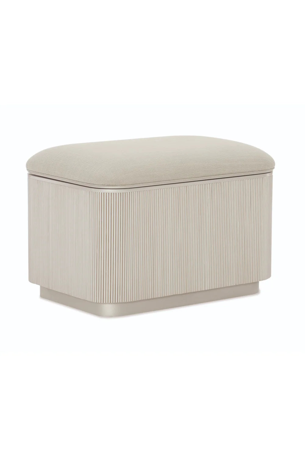 Luxury Upholstered Modern Fabric Storage Ottoman European Style for Villa
