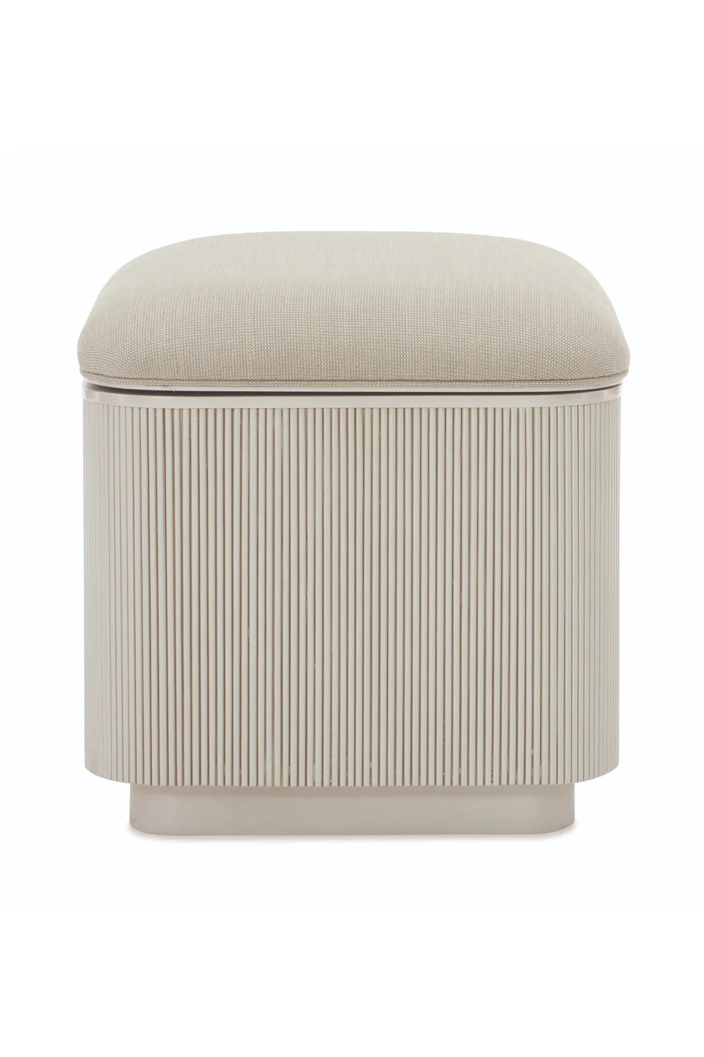 Luxury Upholstered Modern Fabric Storage Ottoman European Style for Villa