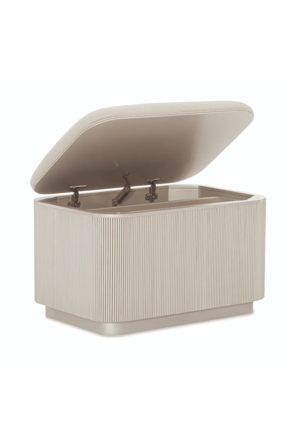 Luxury Upholstered Modern Fabric Storage Ottoman European Style for Villa