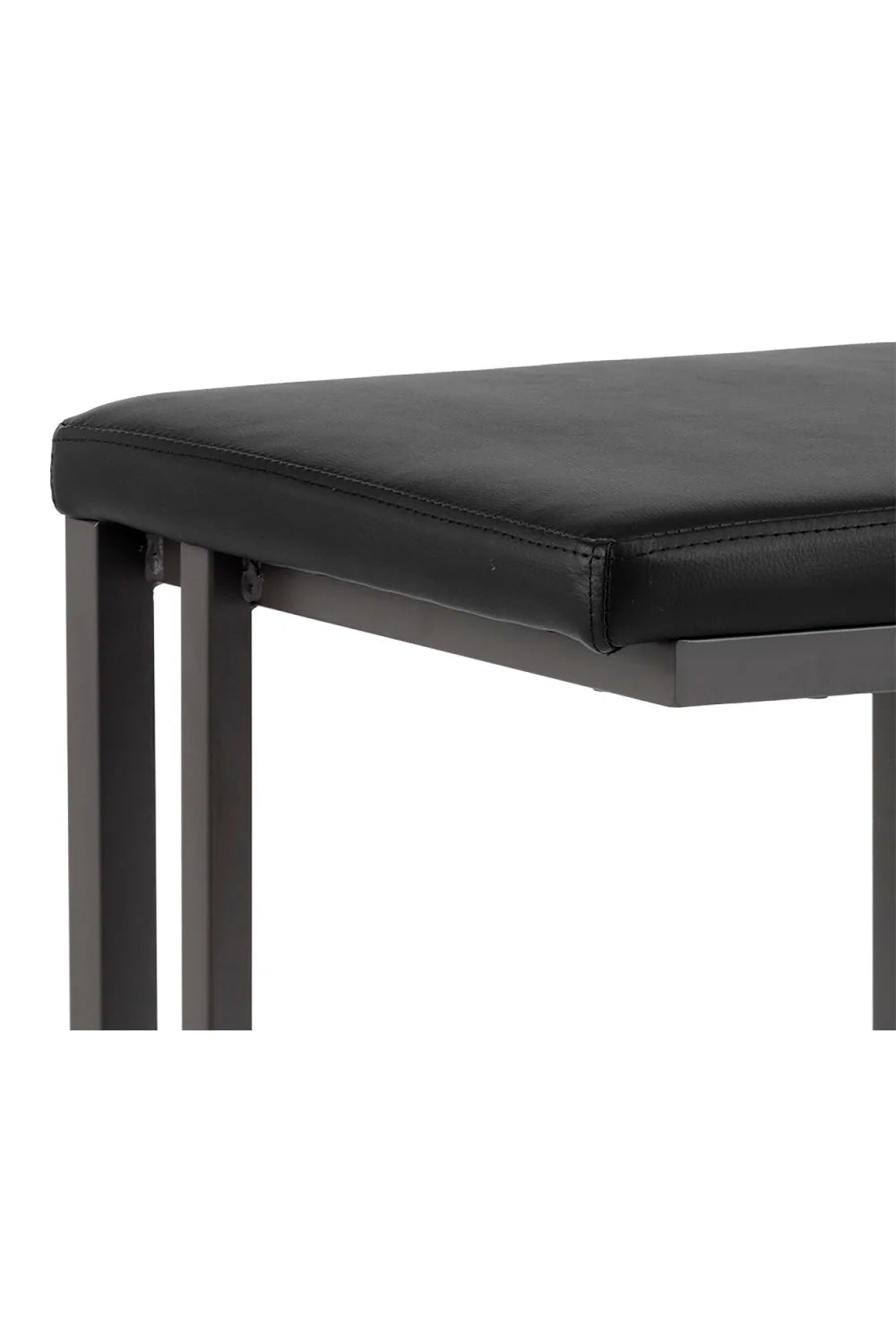 Luxury Upholstered Modern Faux Leather Bar Stool European Style for Villa