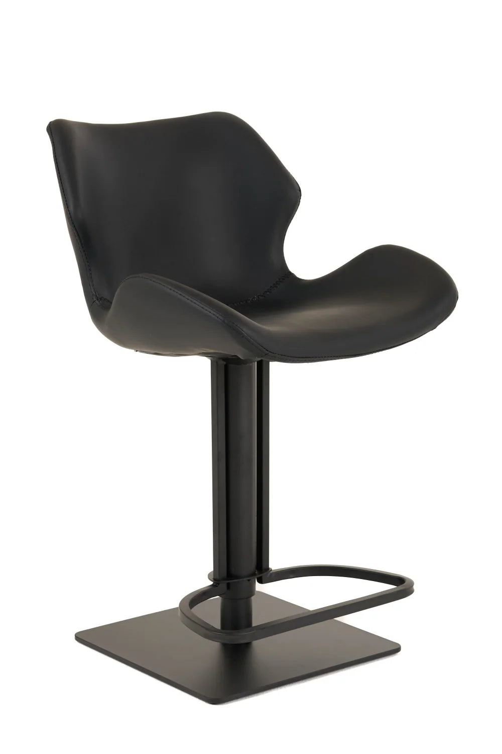 Luxury Upholstered Modern Faux Leather Bar Stool European Style for Villa