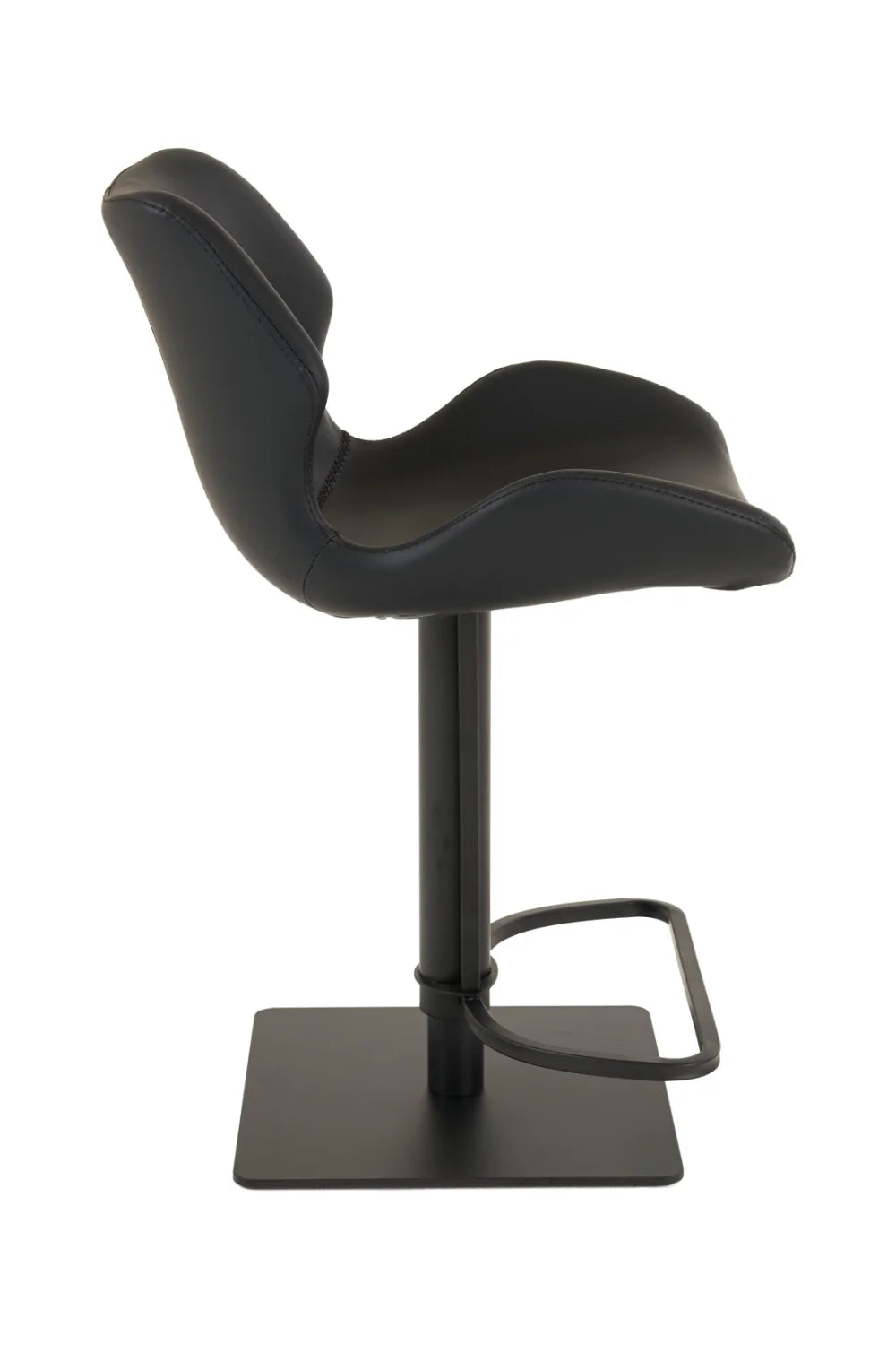 Luxury Upholstered Modern Faux Leather Bar Stool European Style for Villa