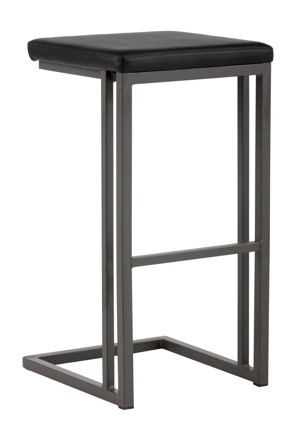 Luxury Upholstered Modern Faux Leather Bar Stool European Style for Villa