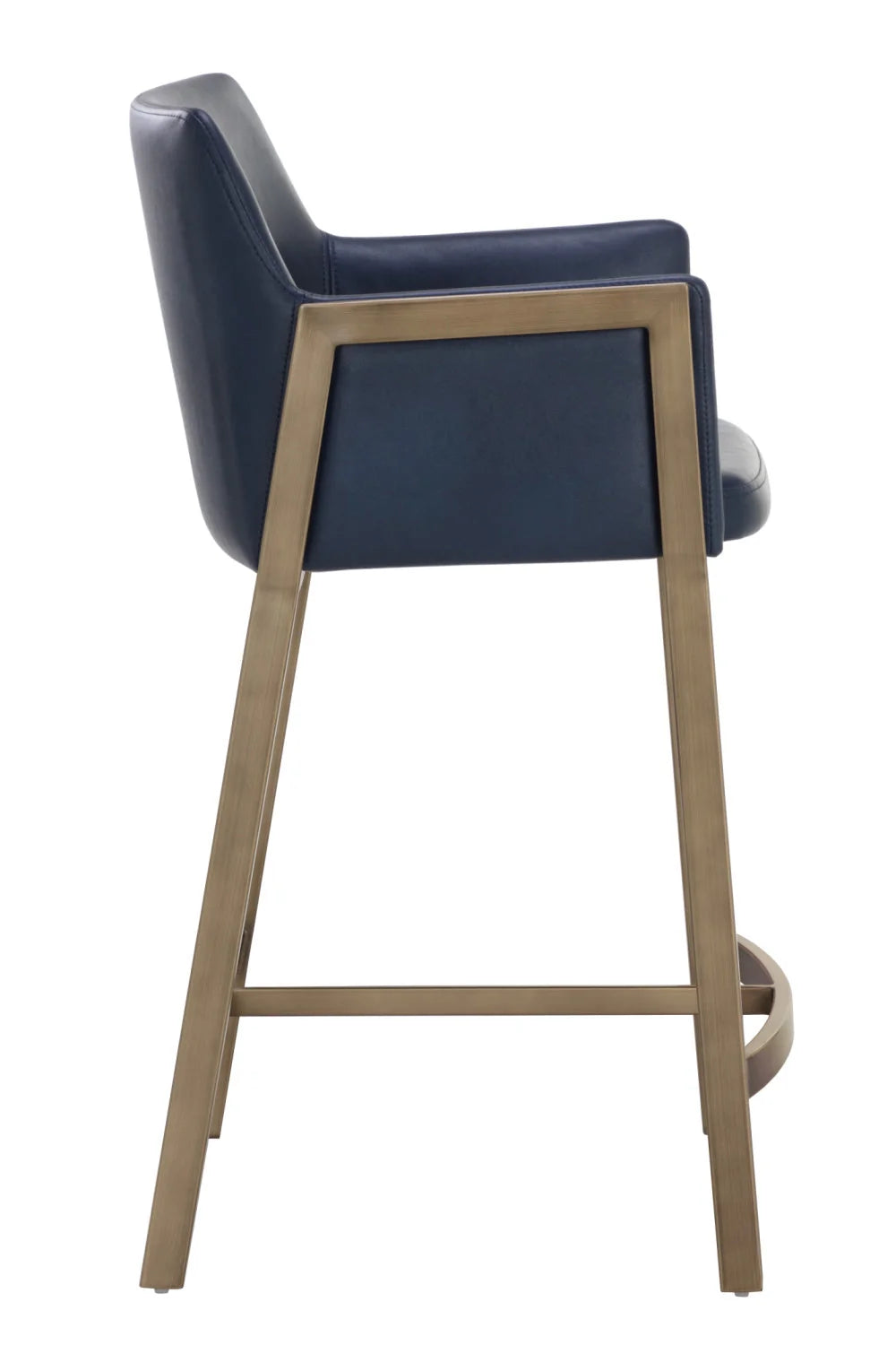 Luxury Upholstered Modern Faux Leather Counter Stool European Style for Villa