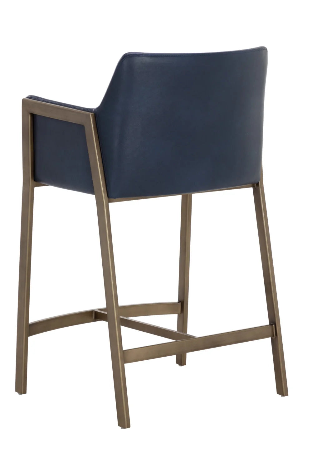 Luxury Upholstered Modern Faux Leather Counter Stool European Style for Villa