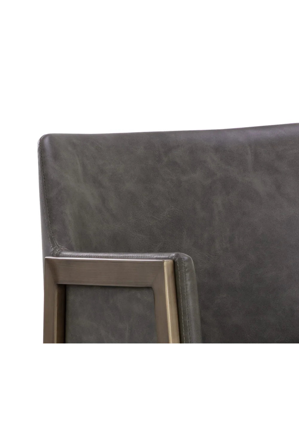 Luxury Upholstered Modern Faux Leather Counter Stool European Style for Villa