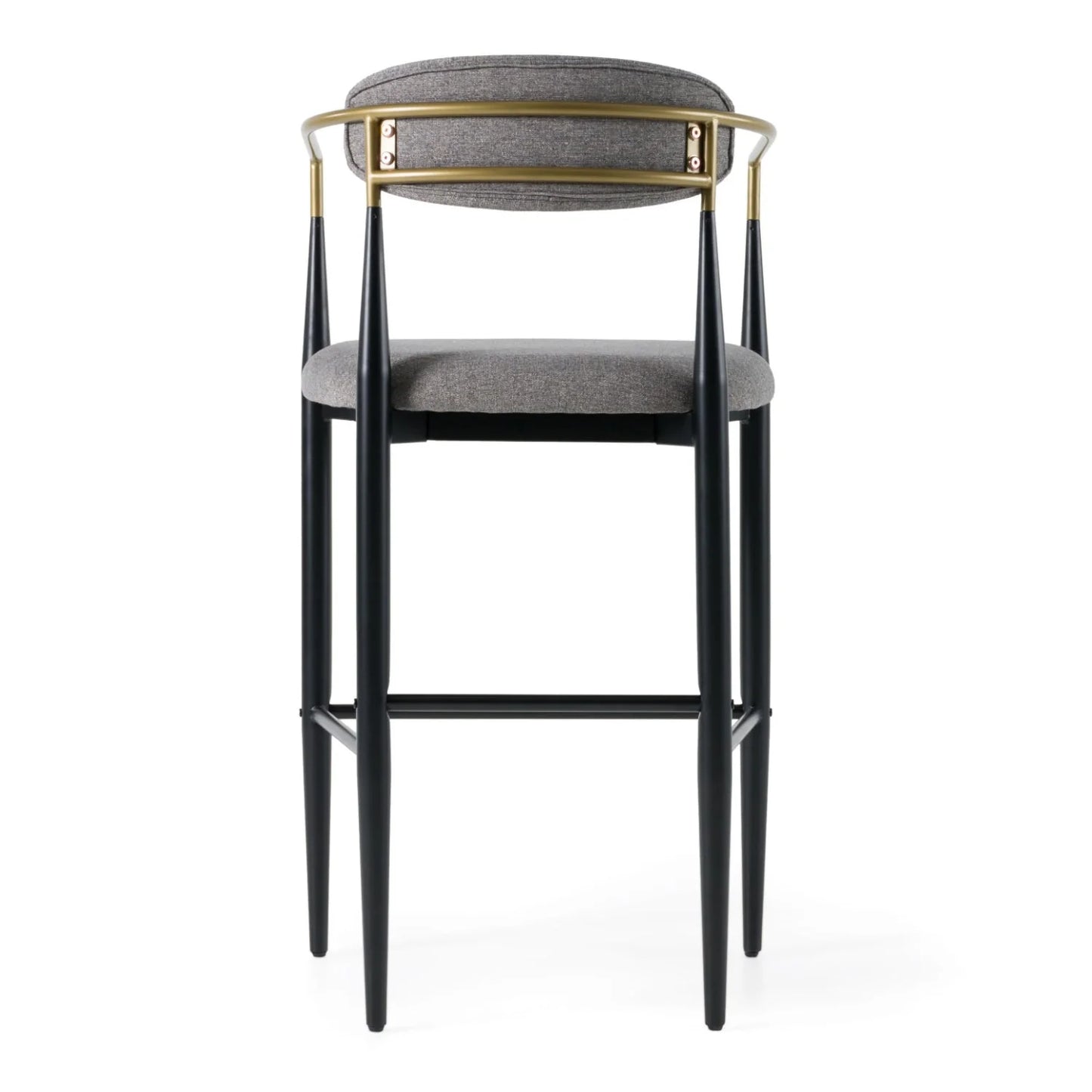 Luxury Upholstered Modern Gold Armed Bar Chair European Style for Villa