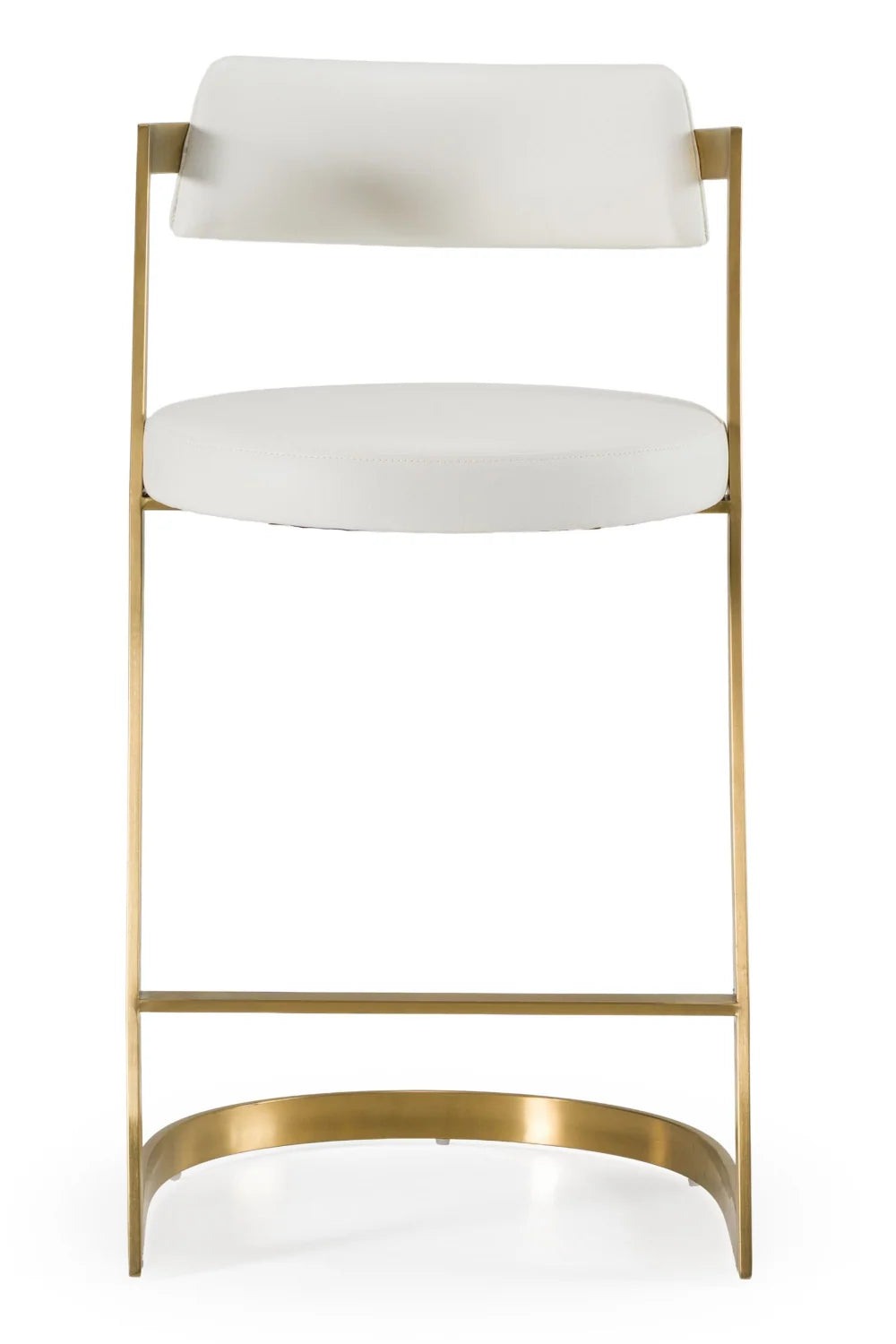 Luxury Upholstered Modern Gold Counter Stool European Style for Villa