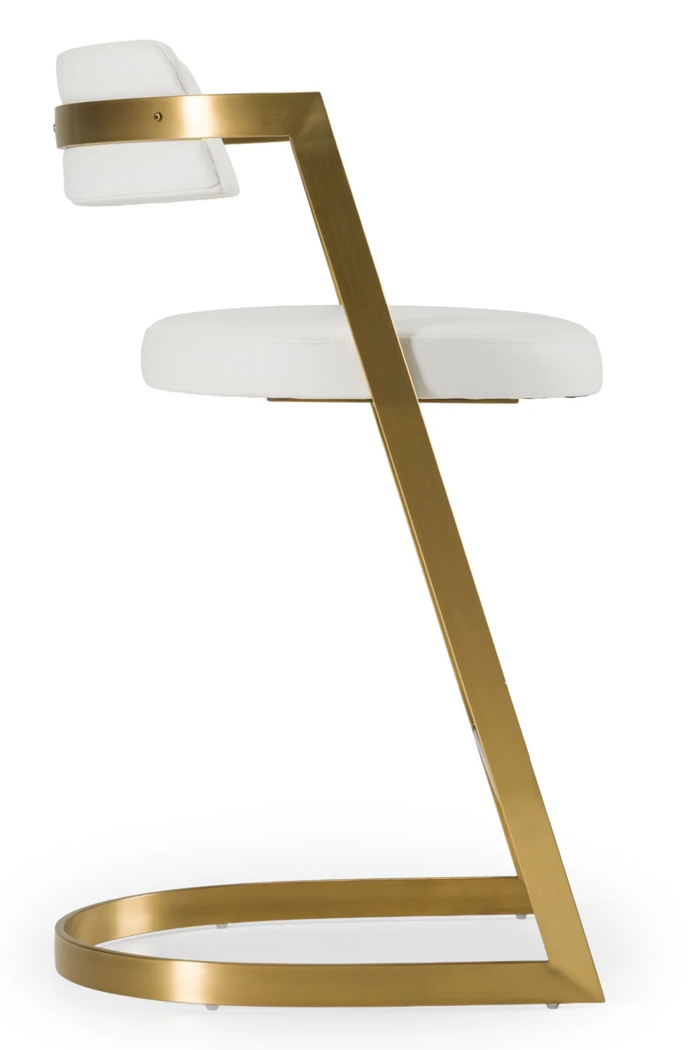 Luxury Upholstered Modern Gold Counter Stool European Style for Villa
