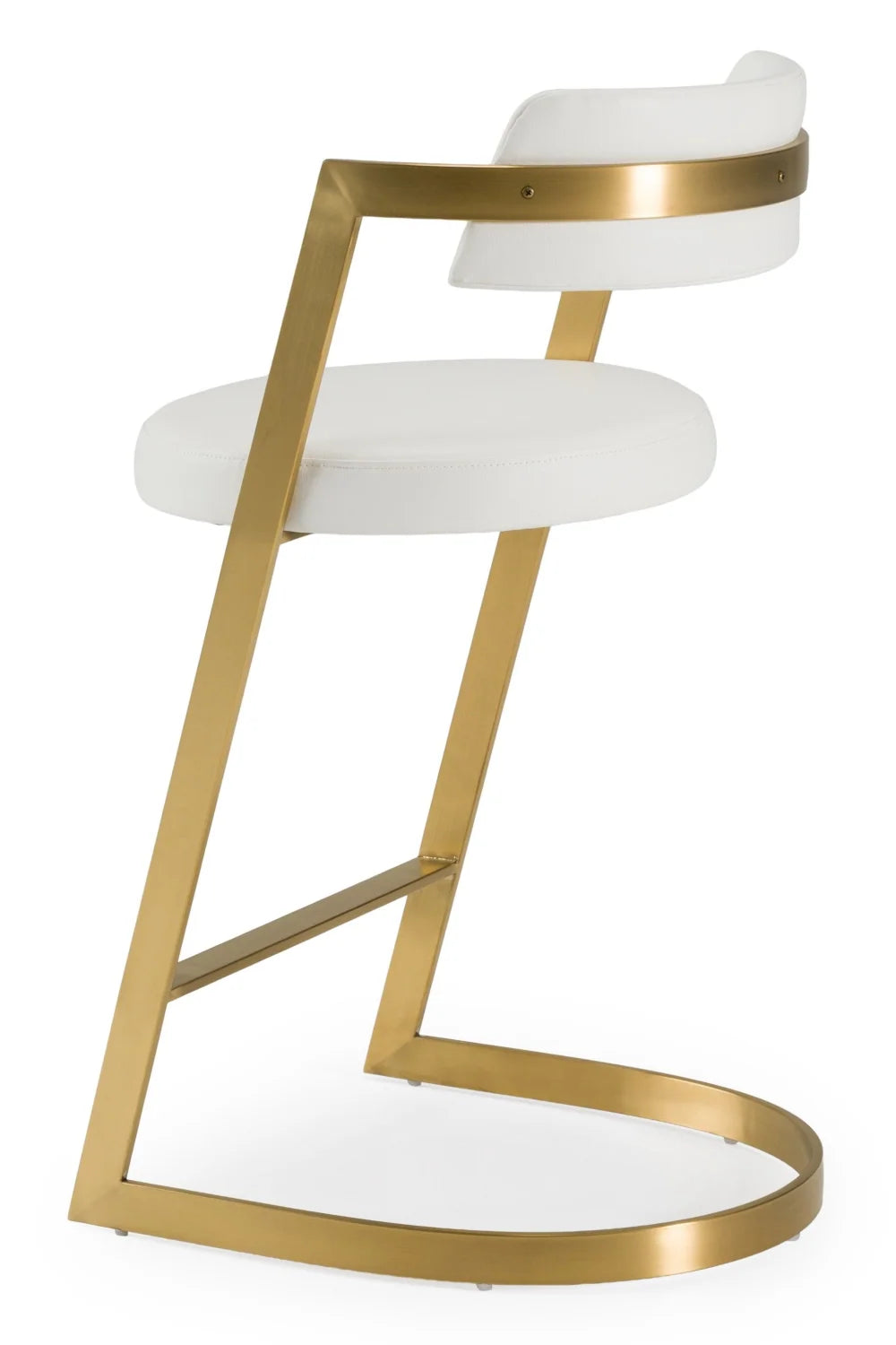Luxury Upholstered Modern Gold Counter Stool European Style for Villa