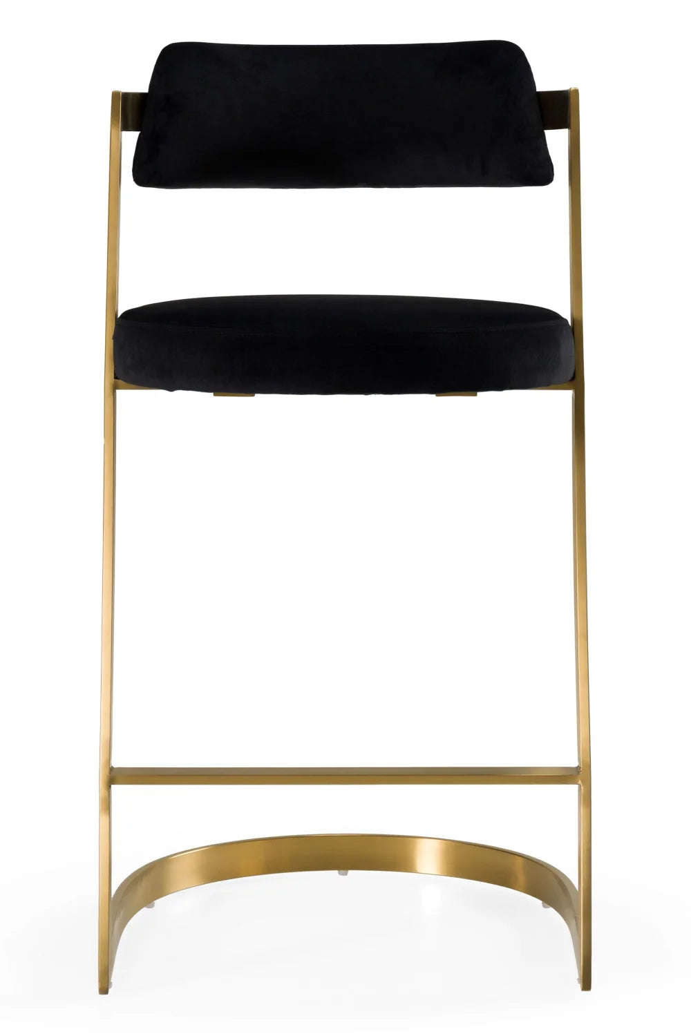 Luxury Upholstered Modern Gold Counter Stool European Style for Villa