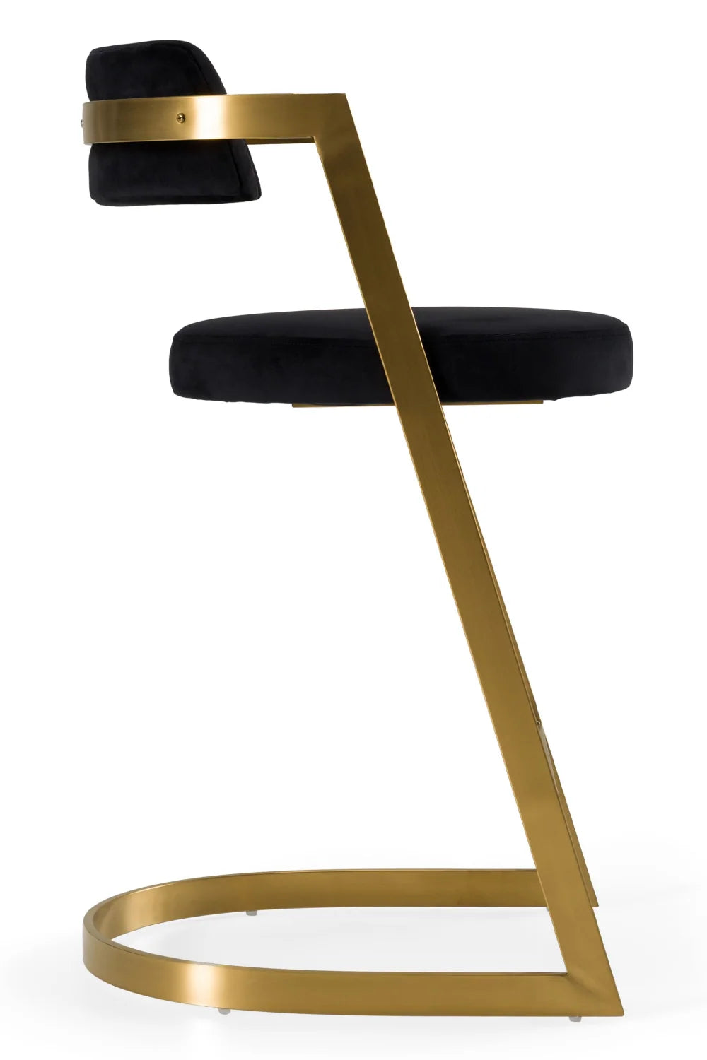 Luxury Upholstered Modern Gold Counter Stool European Style for Villa