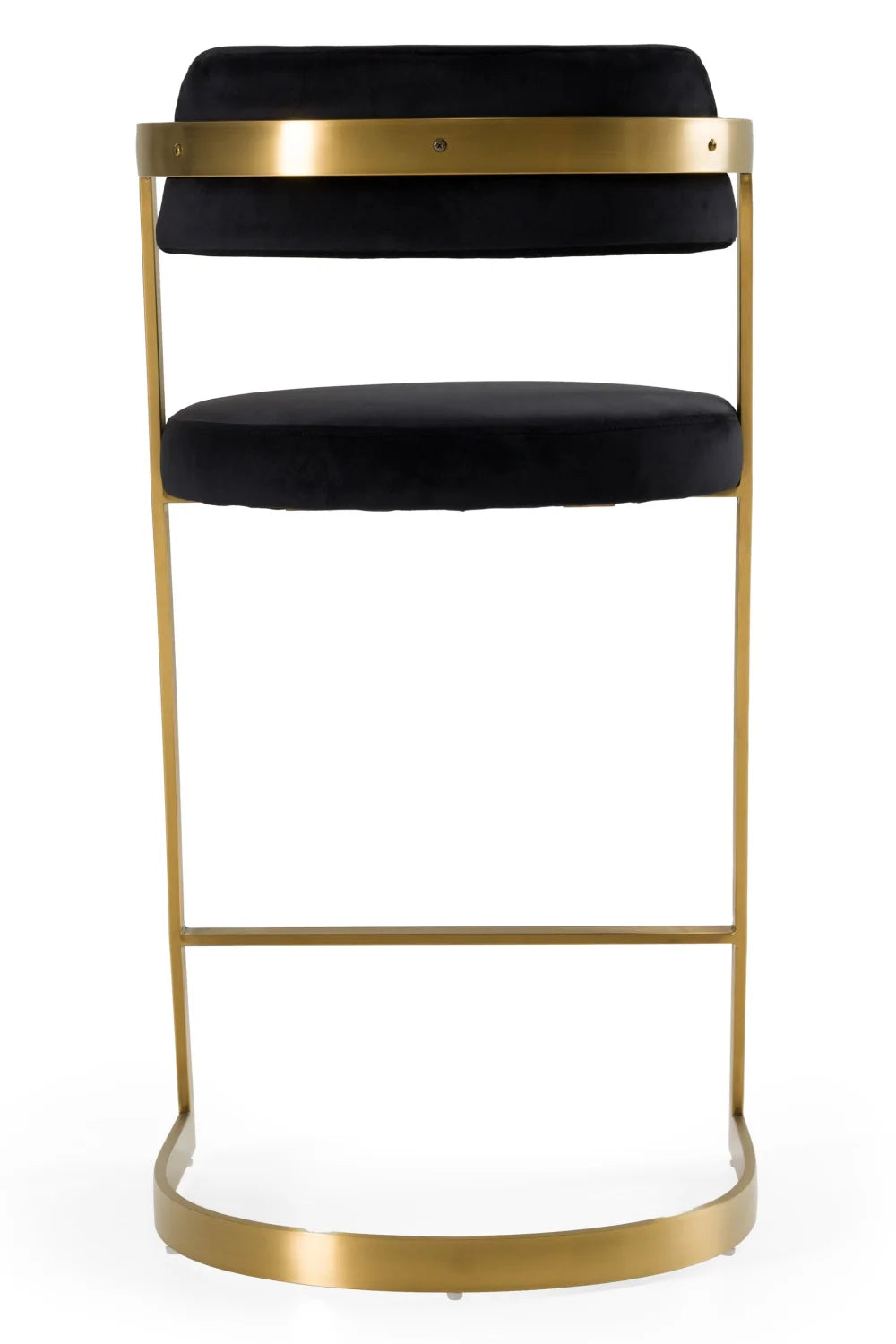 Luxury Upholstered Modern Gold Counter Stool European Style for Villa