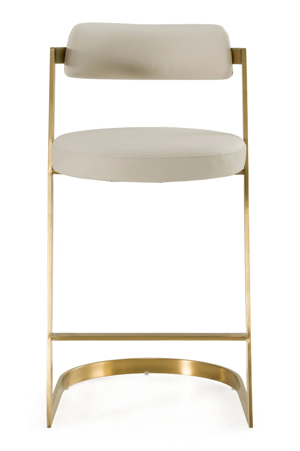 Luxury Upholstered Modern Gold Counter Stool European Style for Villa