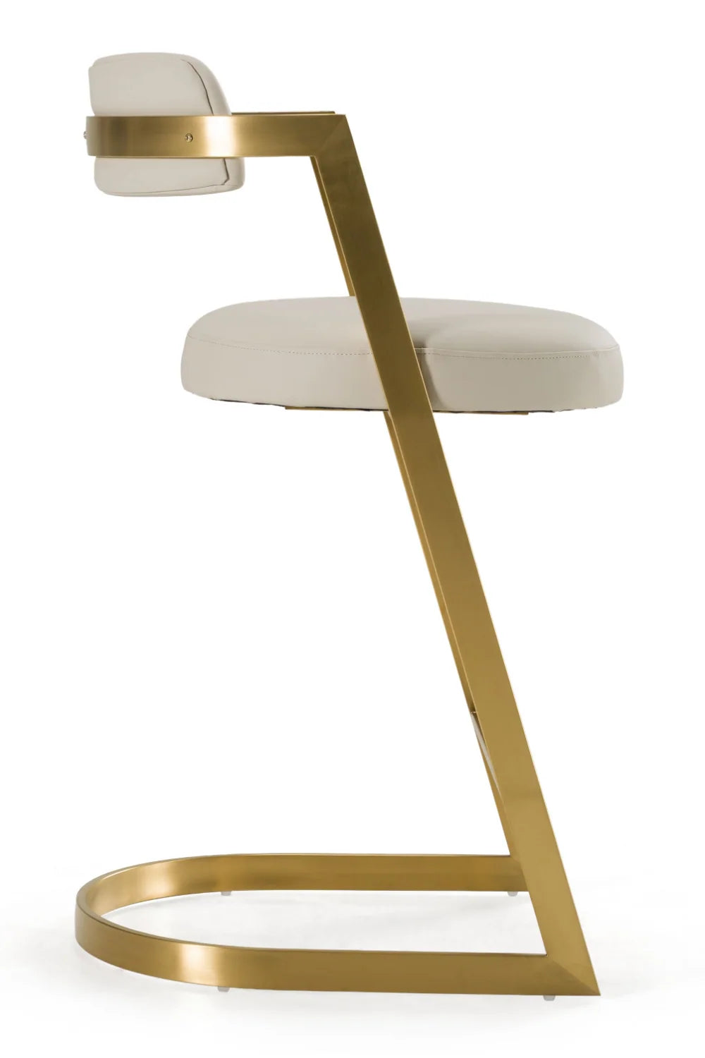 Luxury Upholstered Modern Gold Counter Stool European Style for Villa