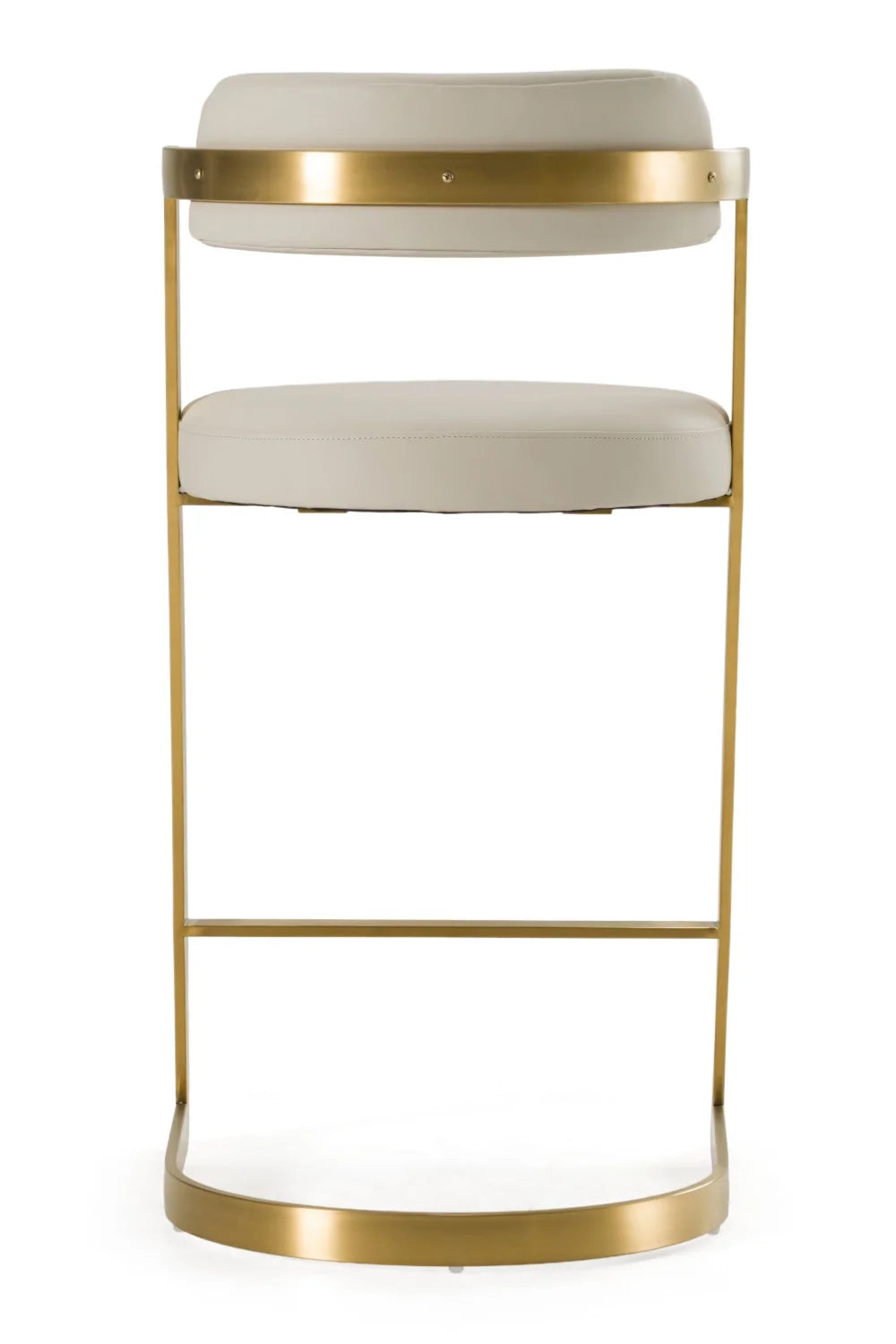 Luxury Upholstered Modern Gold Counter Stool European Style for Villa