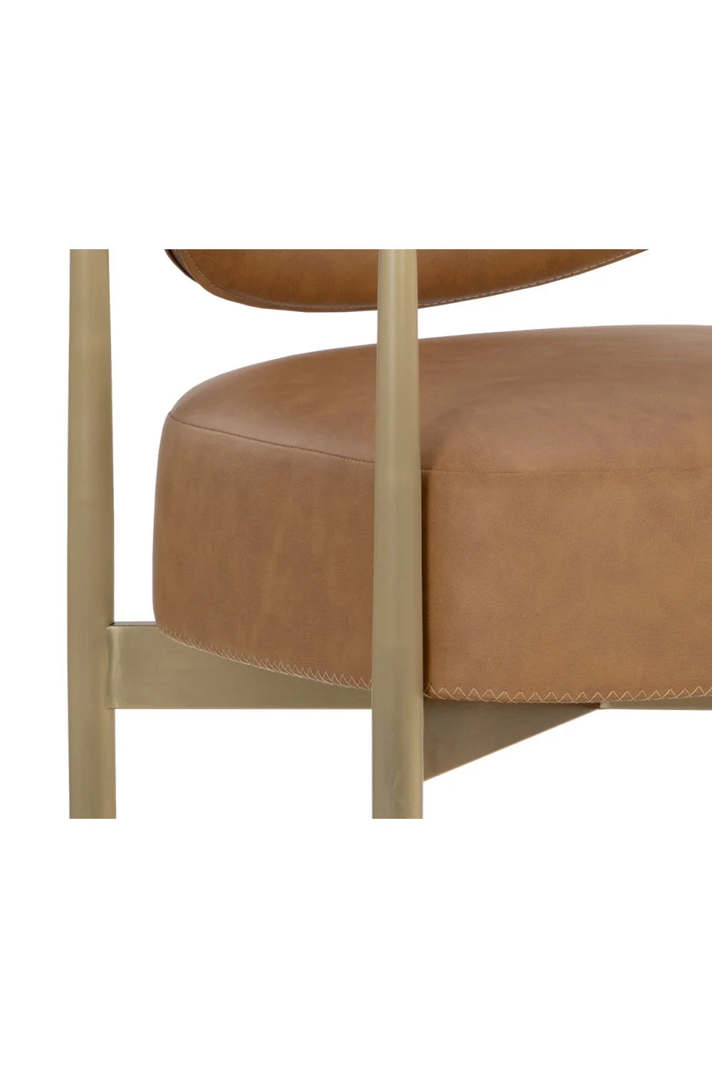 Luxury Upholstered Modern Gold Framed Bar Stool European Style for Villa