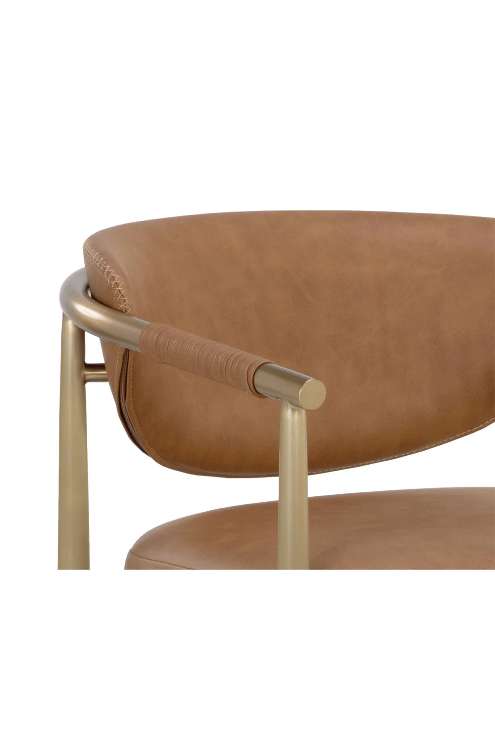 Luxury Upholstered Modern Gold Framed Bar Stool European Style for Villa