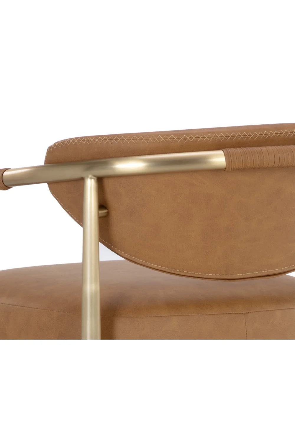 Luxury Upholstered Modern Gold Framed Bar Stool European Style for Villa