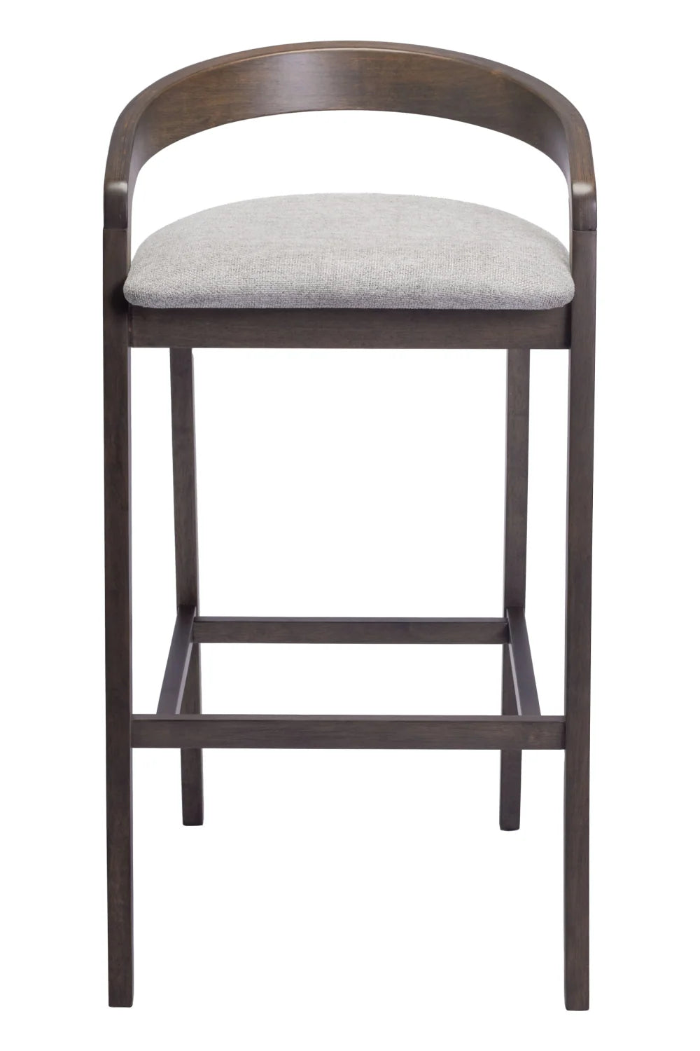 Luxury Upholstered Modern Gray Bar Stool European Style for Villa