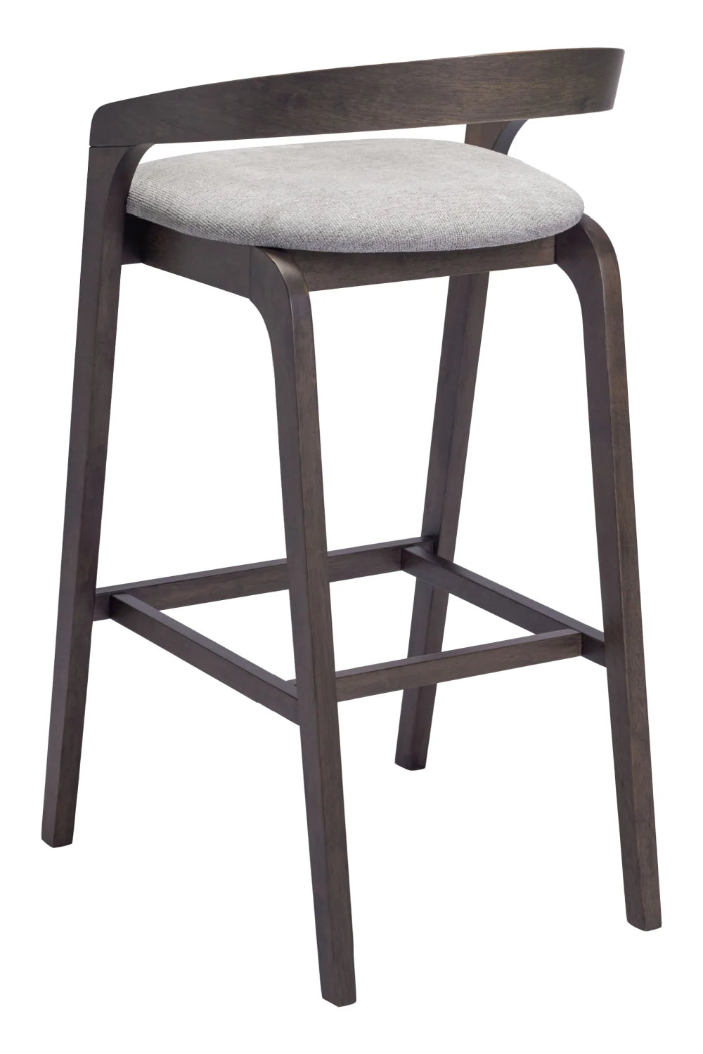 Luxury Upholstered Modern Gray Bar Stool European Style for Villa