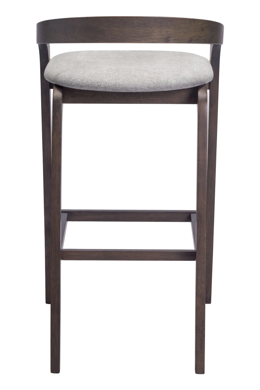 Luxury Upholstered Modern Gray Bar Stool European Style for Villa