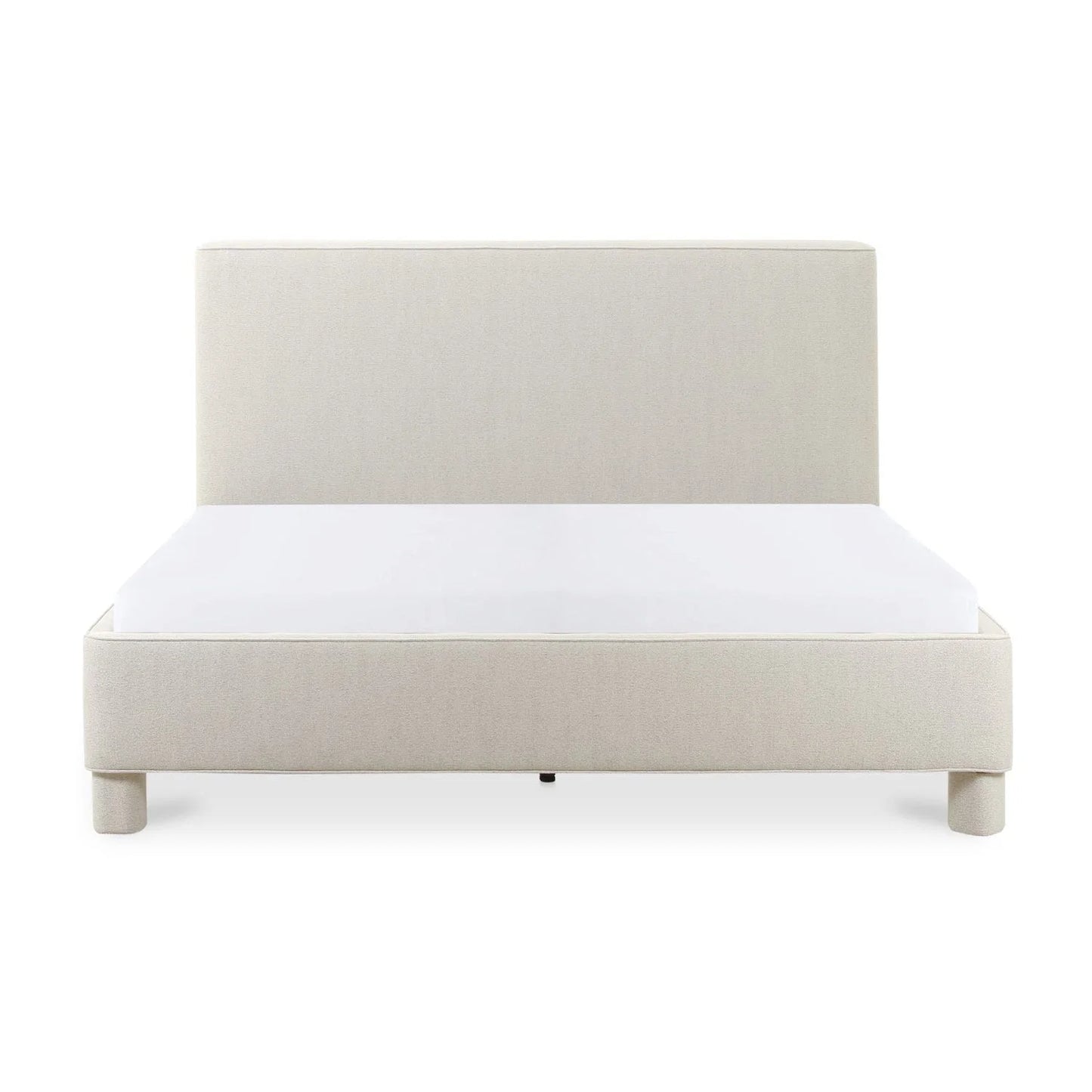 Luxury Upholstered Modern Gray Bed European Style for Villa
