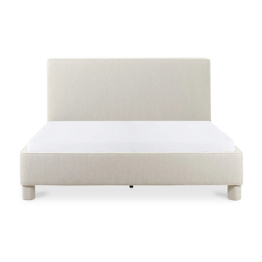 Luxury Upholstered Modern Gray Bed European Style for Villa