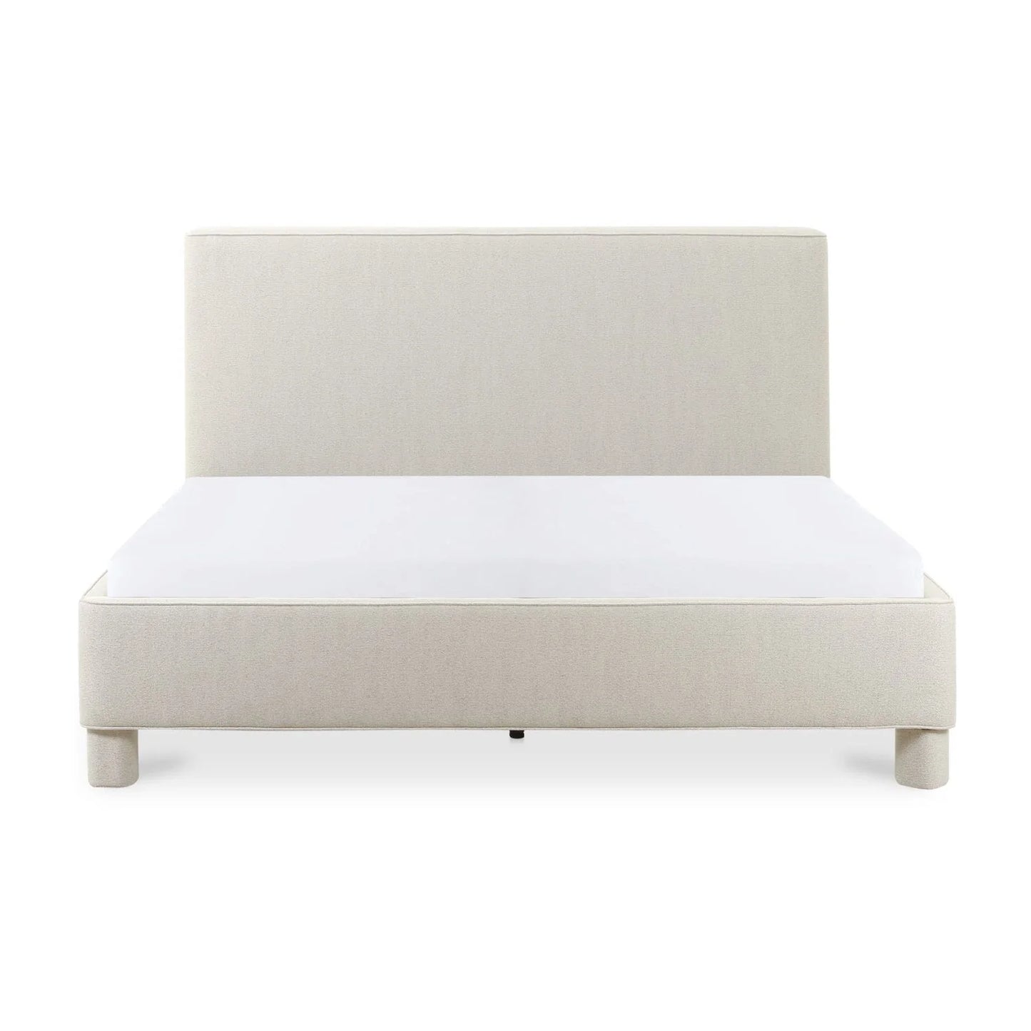 Luxury Upholstered Modern Gray Bed European Style for Villa