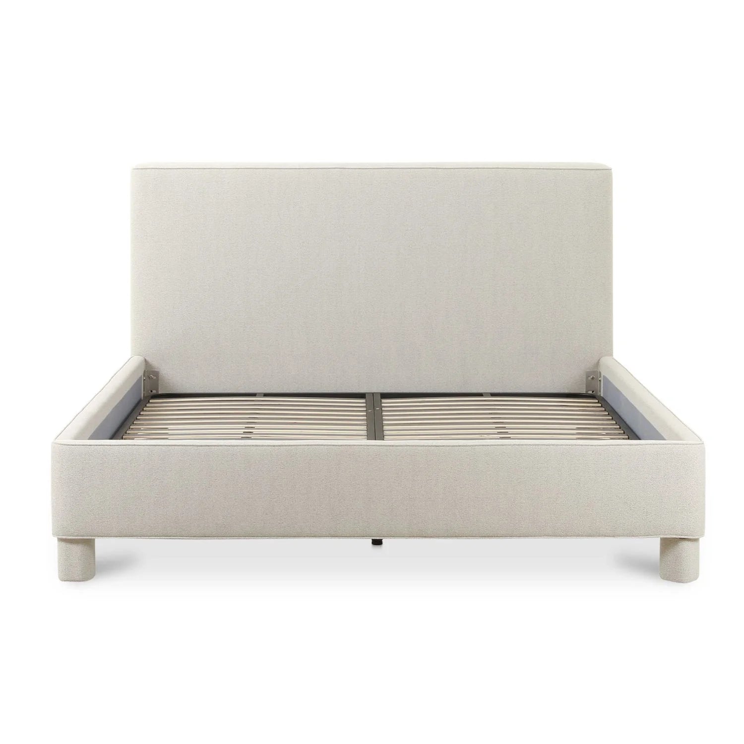 Luxury Upholstered Modern Gray Bed European Style for Villa