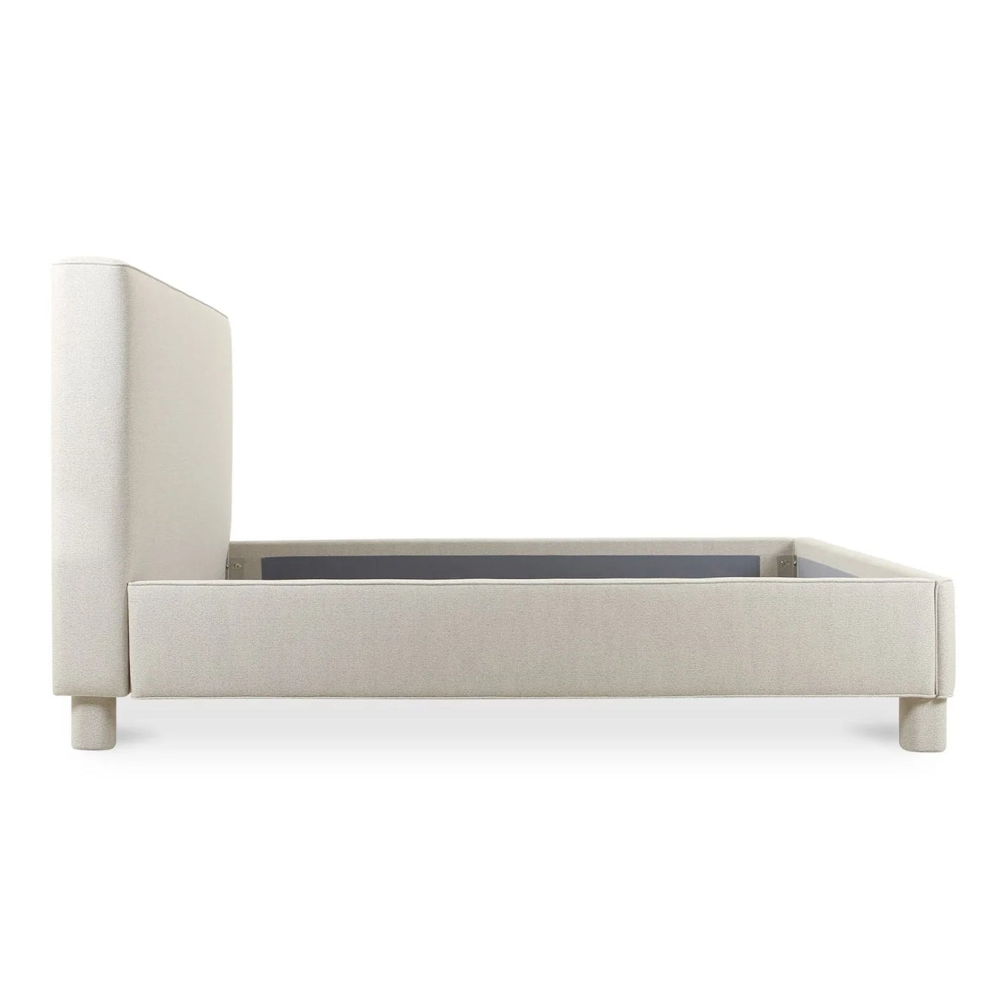 Luxury Upholstered Modern Gray Bed European Style for Villa