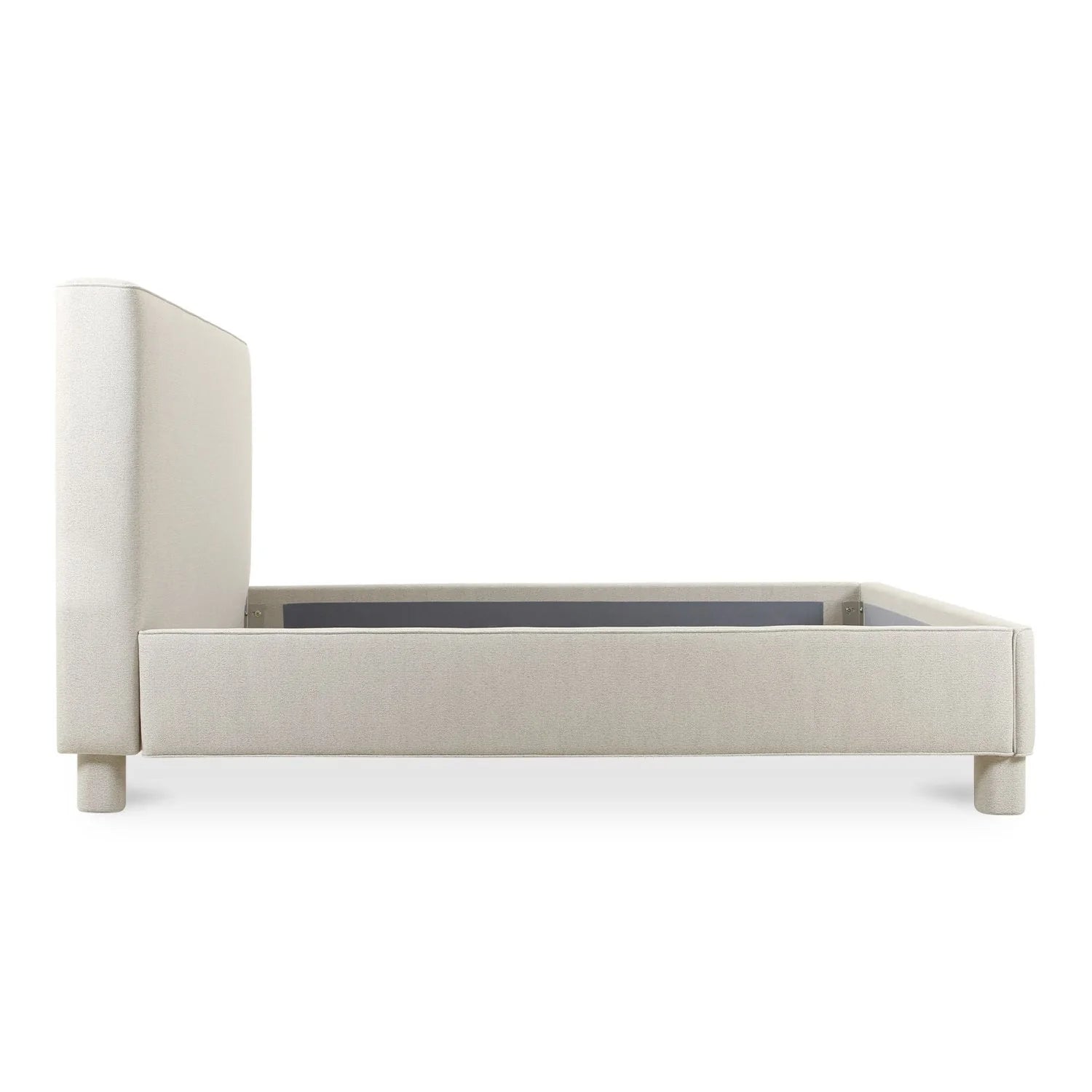 Luxury Upholstered Modern Gray Bed European Style for Villa