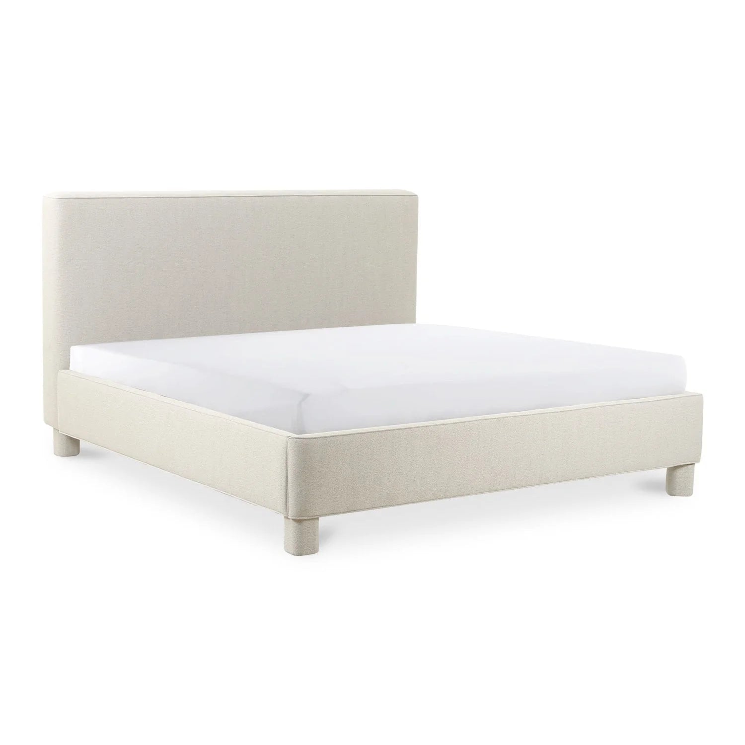 Luxury Upholstered Modern Gray Bed European Style for Villa