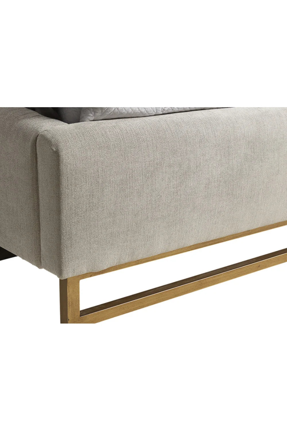 Luxury Upholstered Modern Gray Bed European Style for Villa
