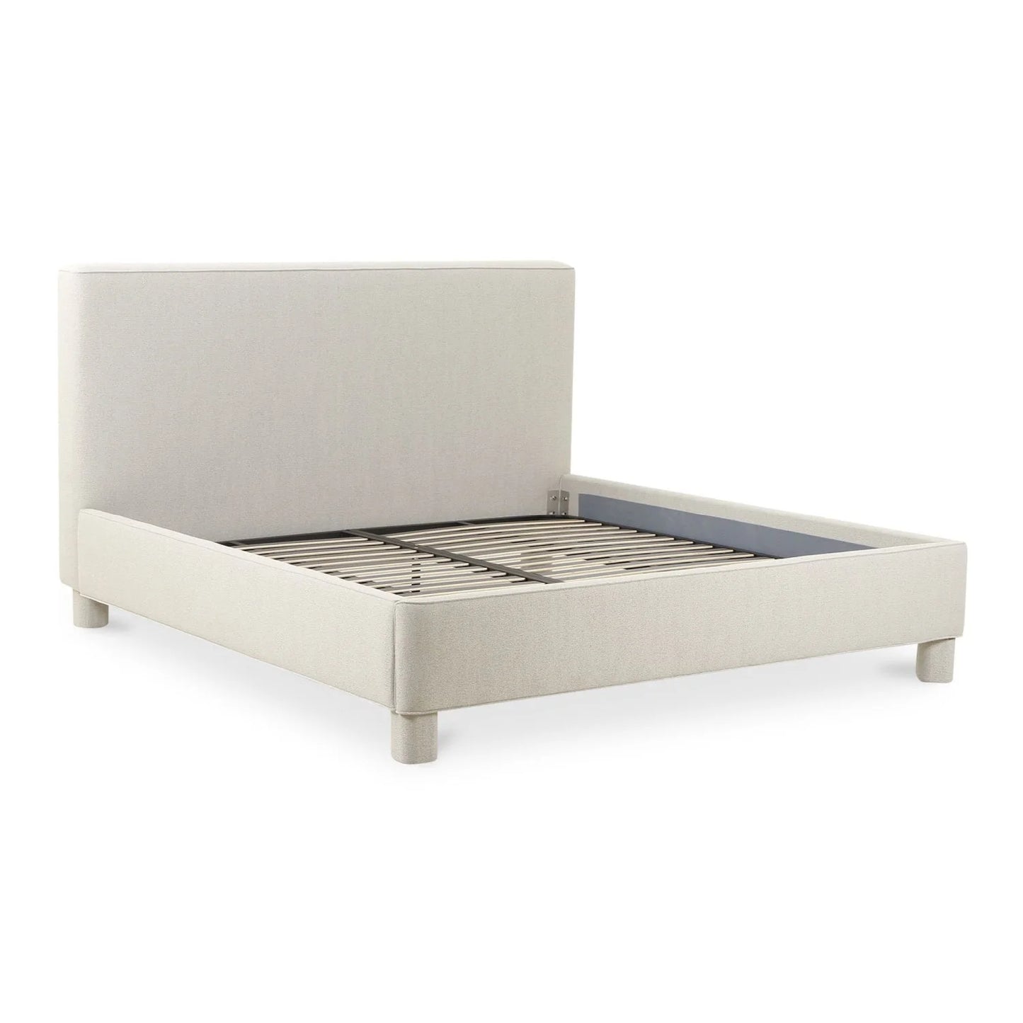 Luxury Upholstered Modern Gray Bed European Style for Villa