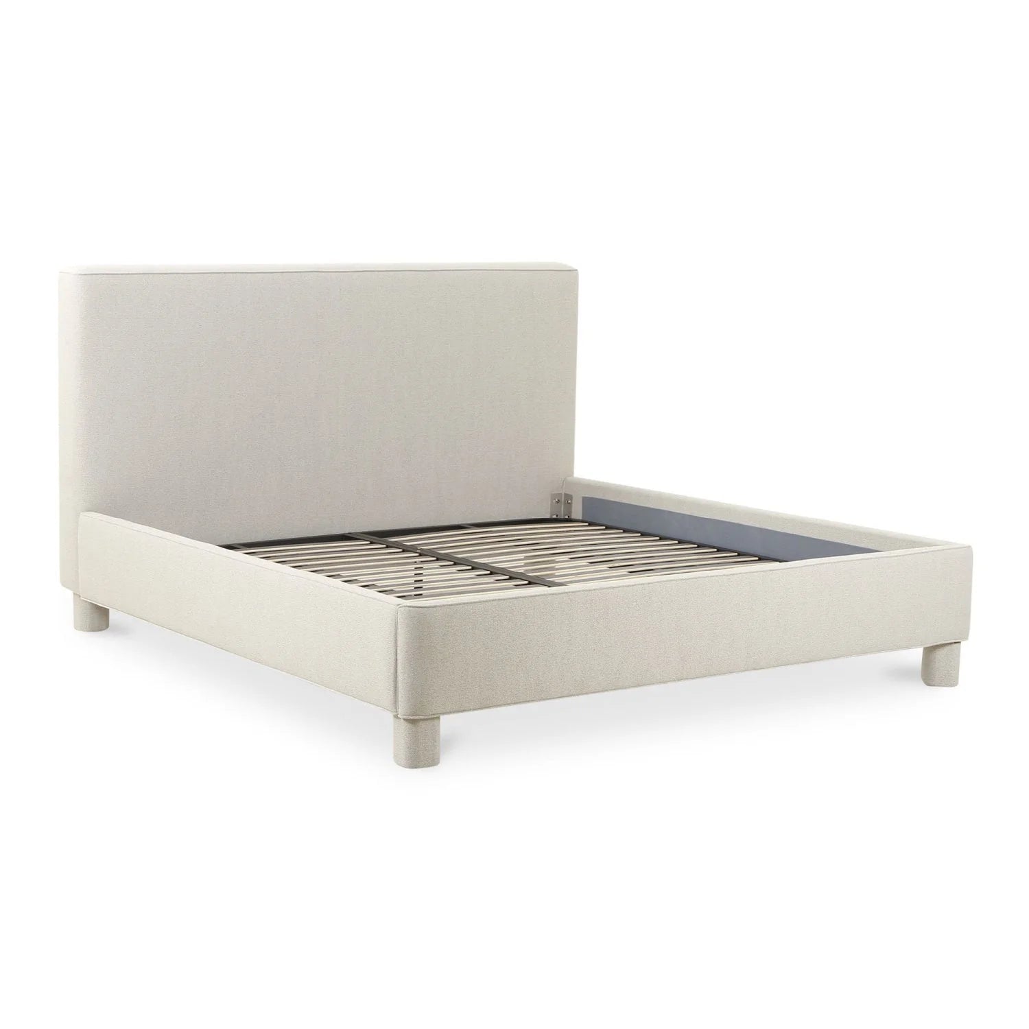 Luxury Upholstered Modern Gray Bed European Style for Villa