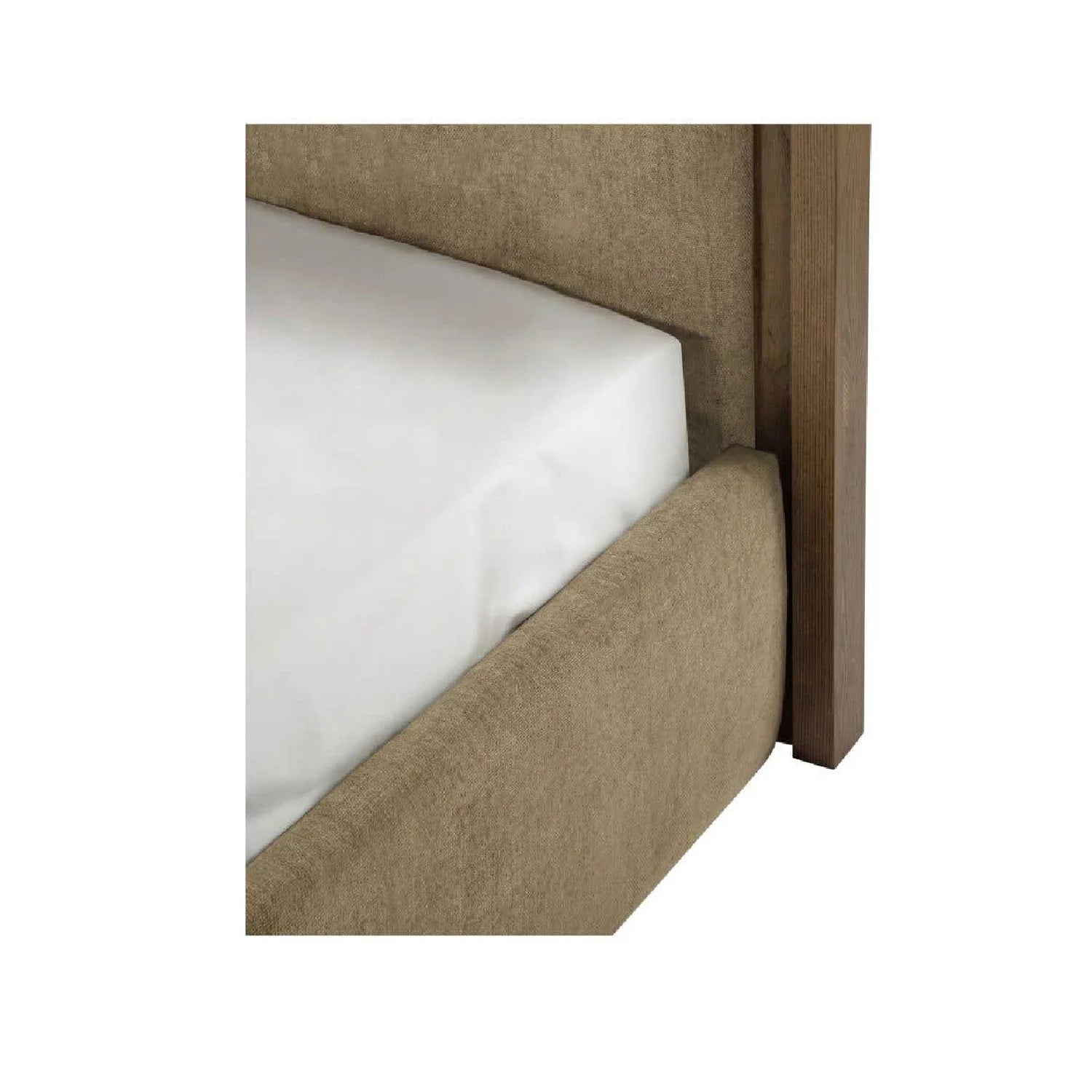 Luxury Upholstered Modern Green Wave Bed European Style for Villa