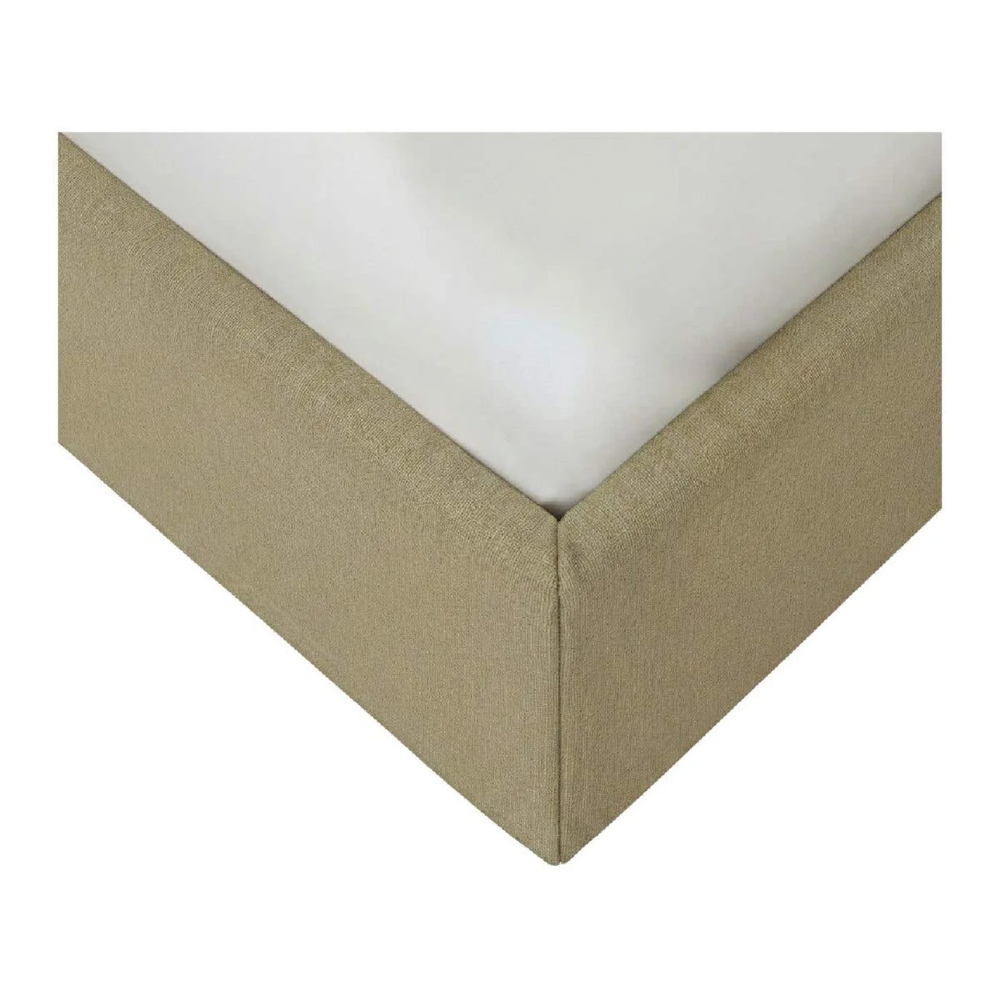 Luxury Upholstered Modern Green Wave Bed European Style for Villa