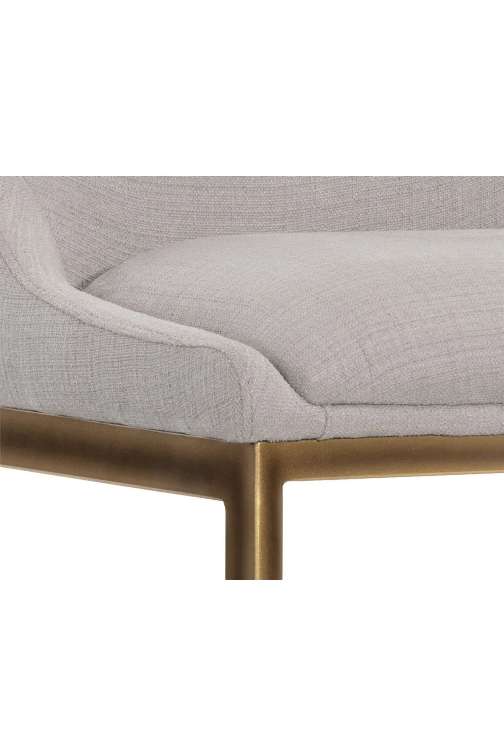 Luxury Upholstered Modern Grey Counter Stool European Style for Villa