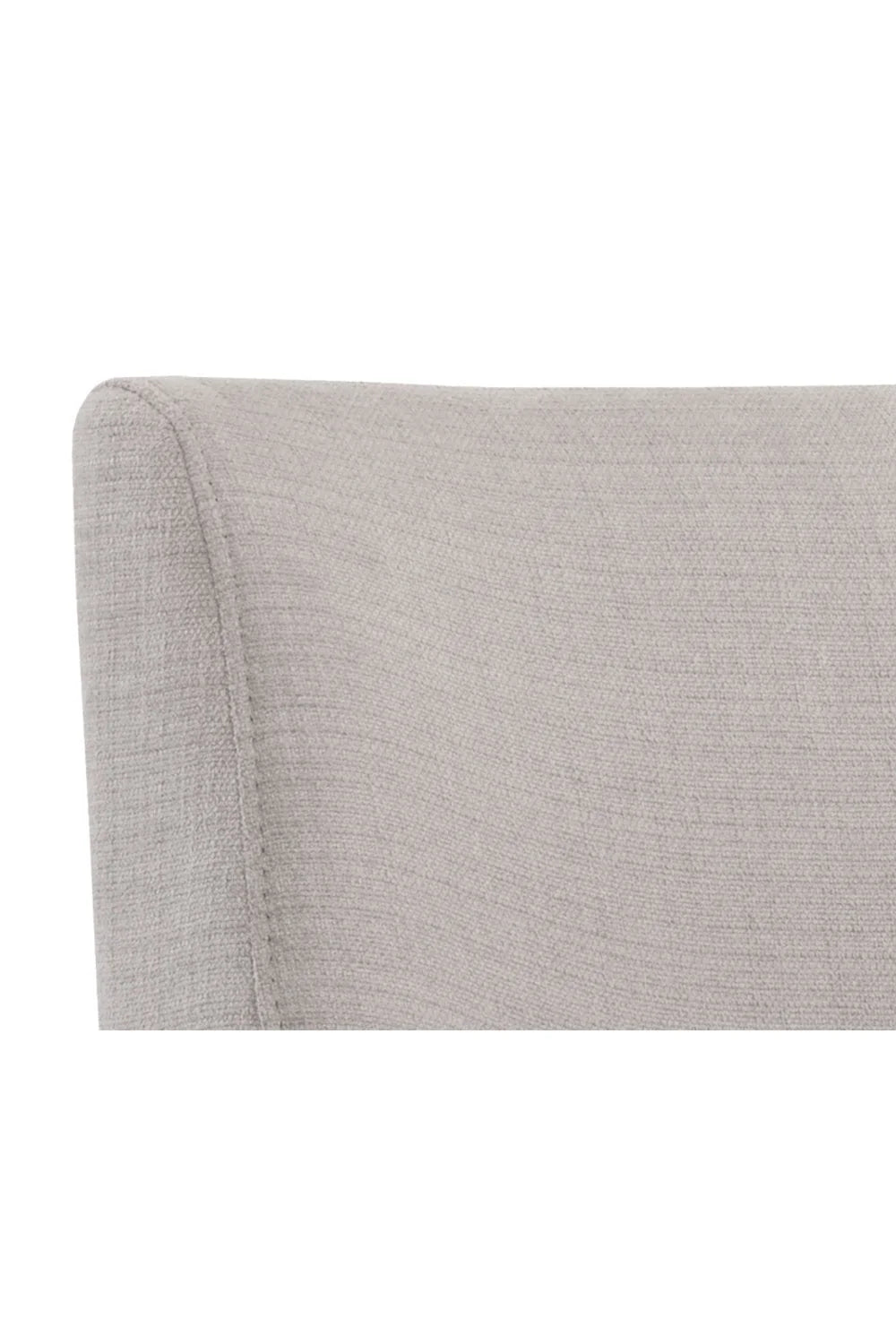 Luxury Upholstered Modern Grey Counter Stool European Style for Villa