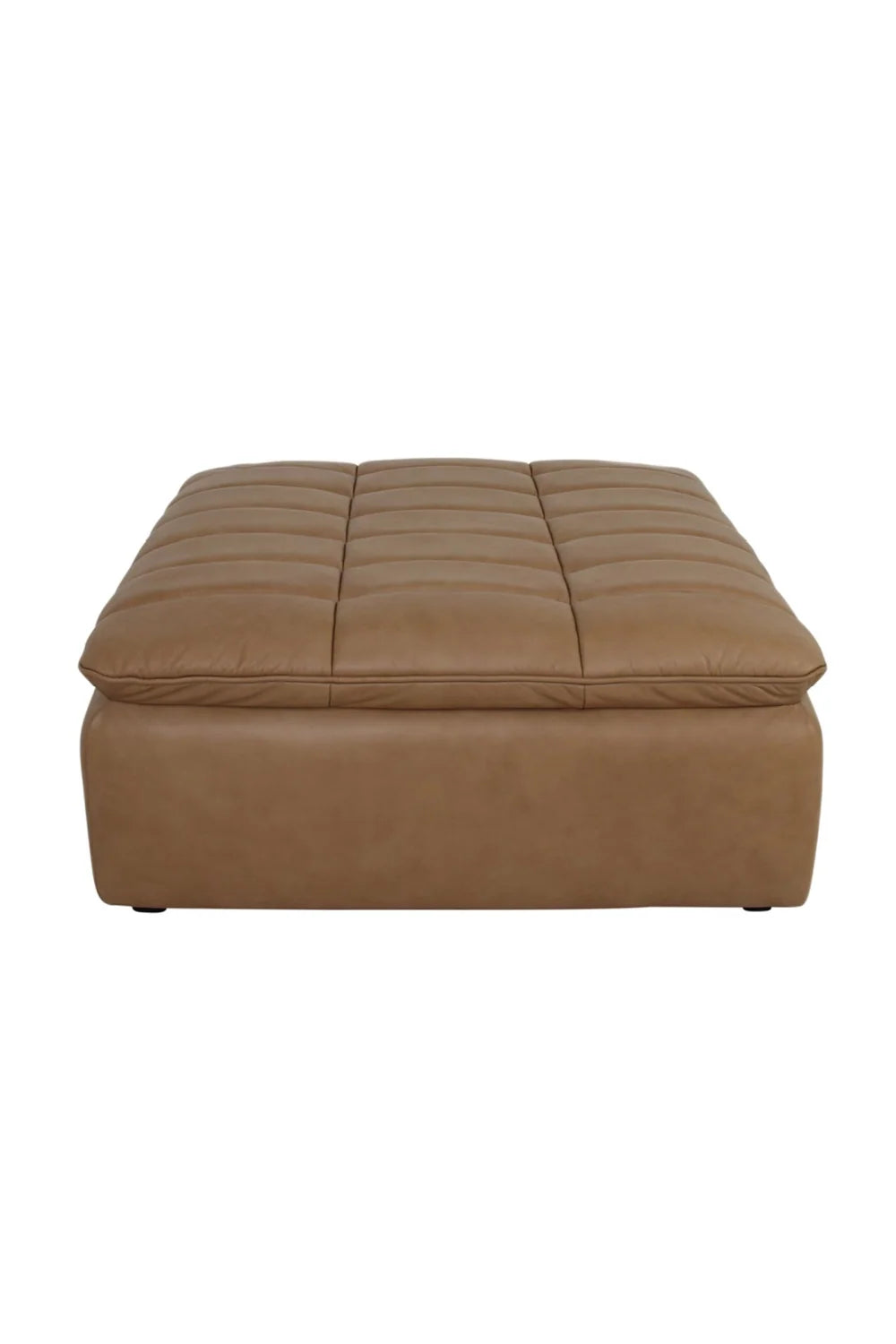 Luxury Upholstered Modern Grid Channeled Ottoman European Style for Villa