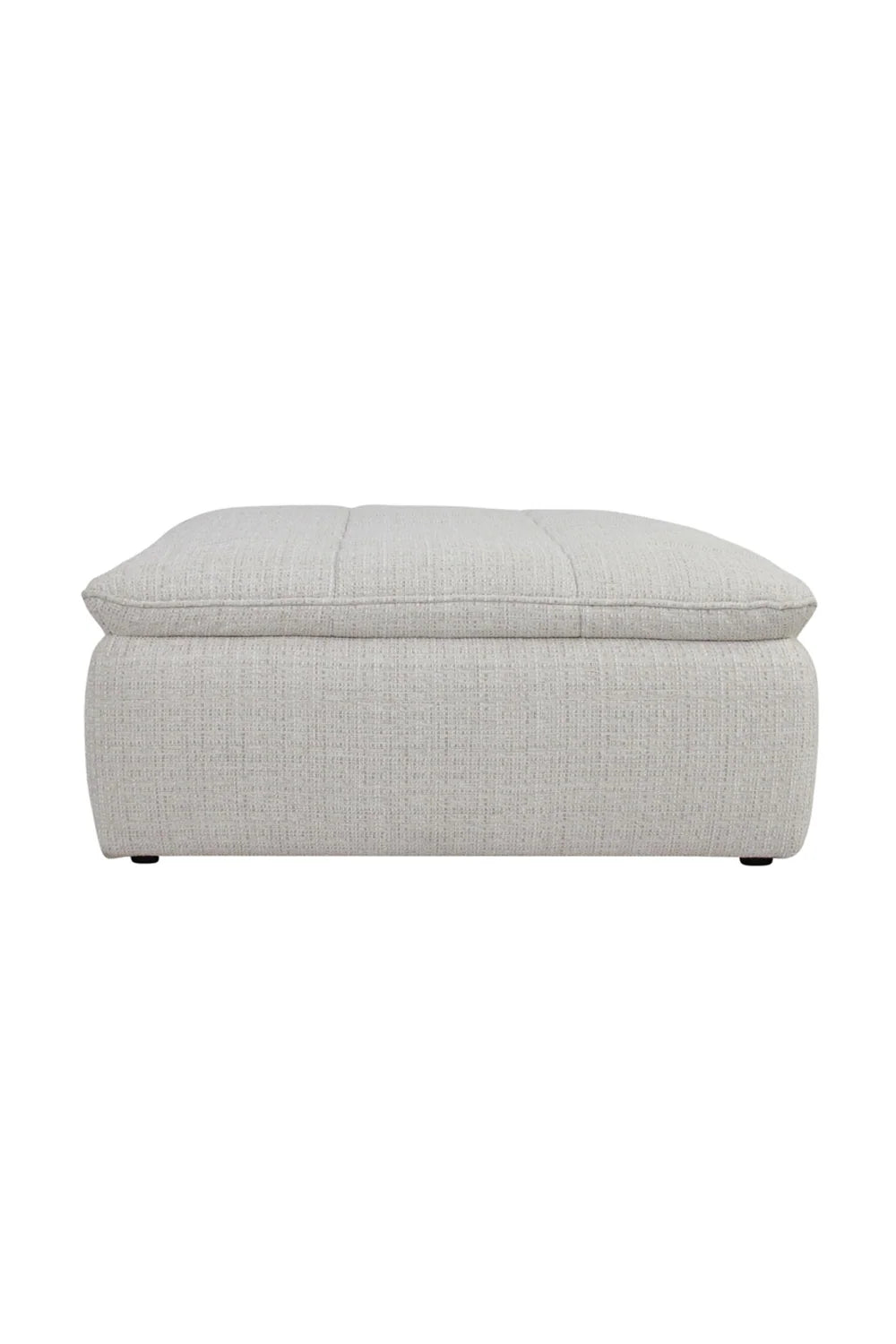 Luxury Upholstered Modern Grid Channeled Ottoman European Style for Villa