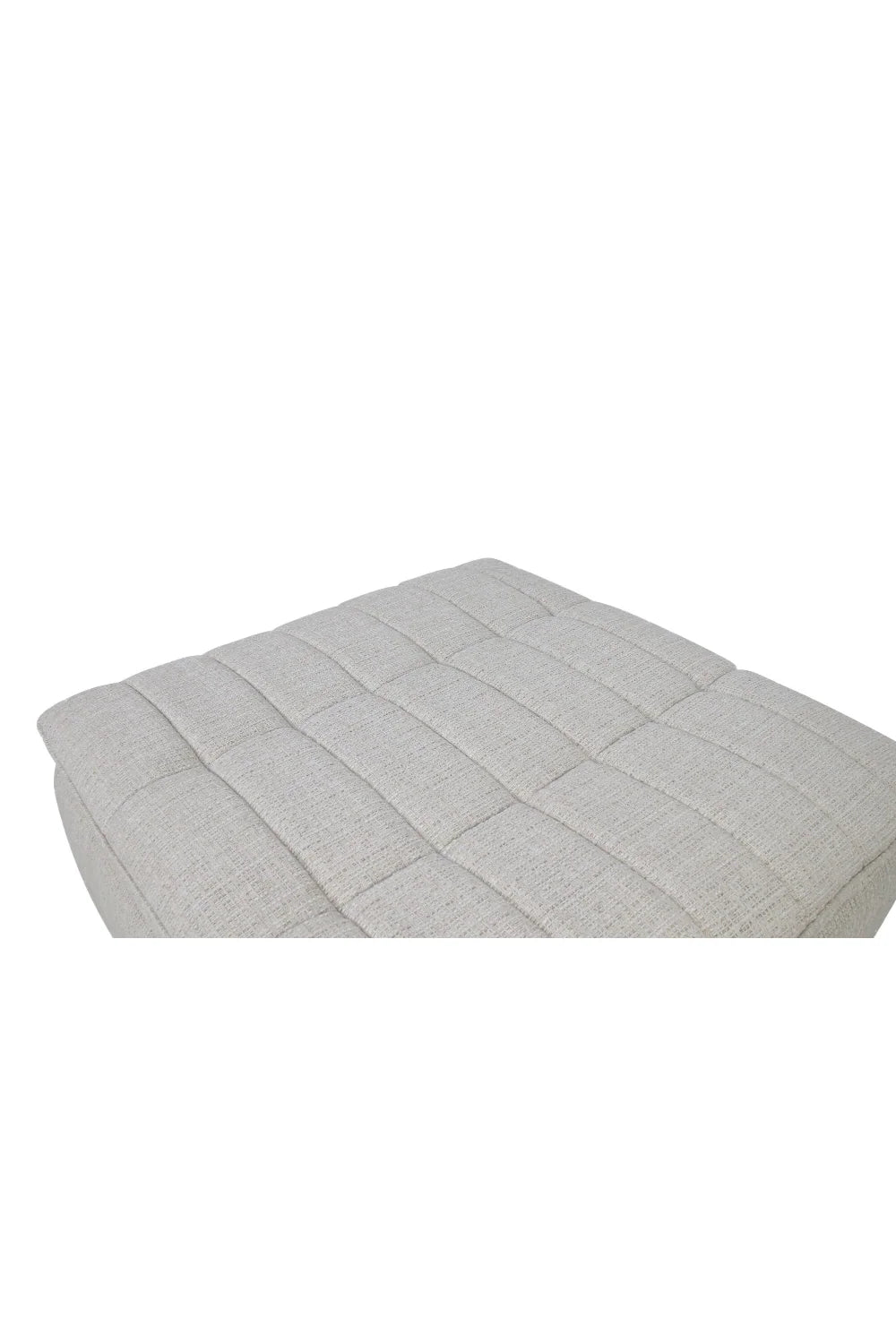 Luxury Upholstered Modern Grid Channeled Ottoman European Style for Villa