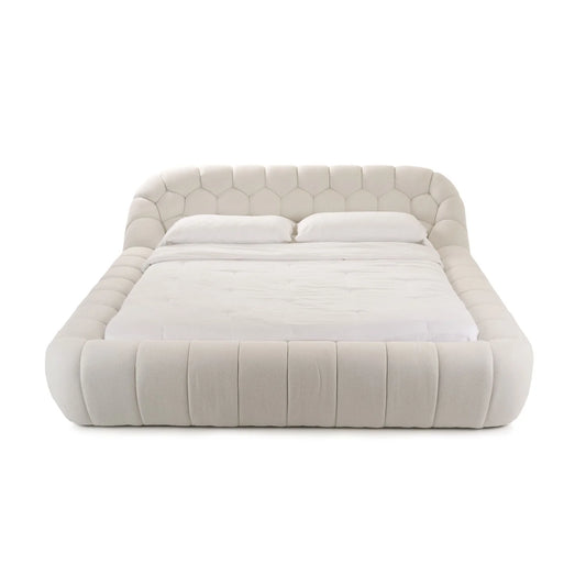 Luxury Upholstered Modern Hexagonal Bed European Style for Villa
